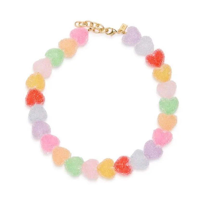 Crystal Haze 18k Jelly Heart Gold-Plated Necklace